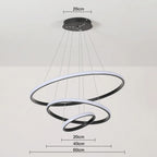 LumaHalo™ – Modern Spiral LED Chandelier
