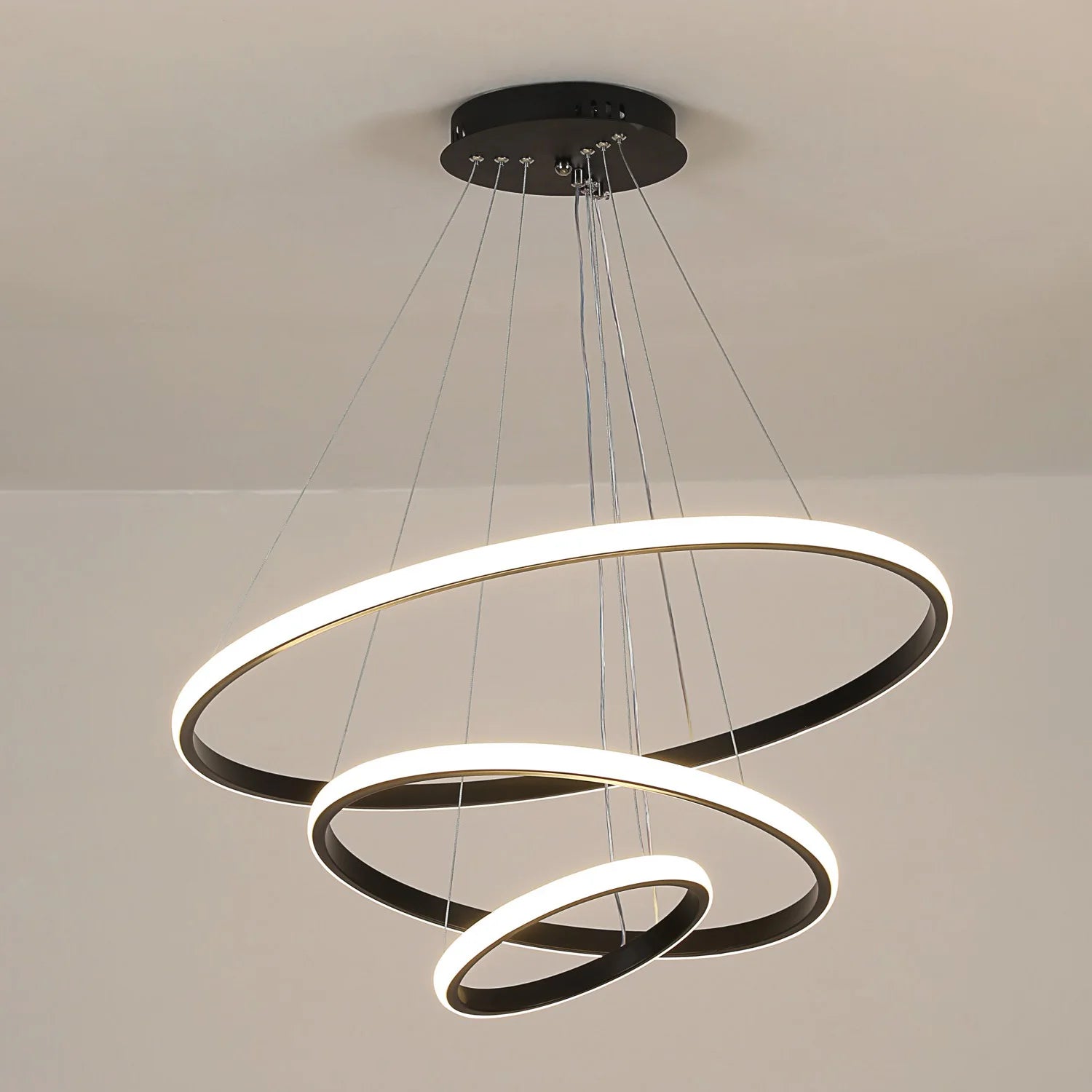 LumaHalo™ – Modern Spiral LED Chandelier