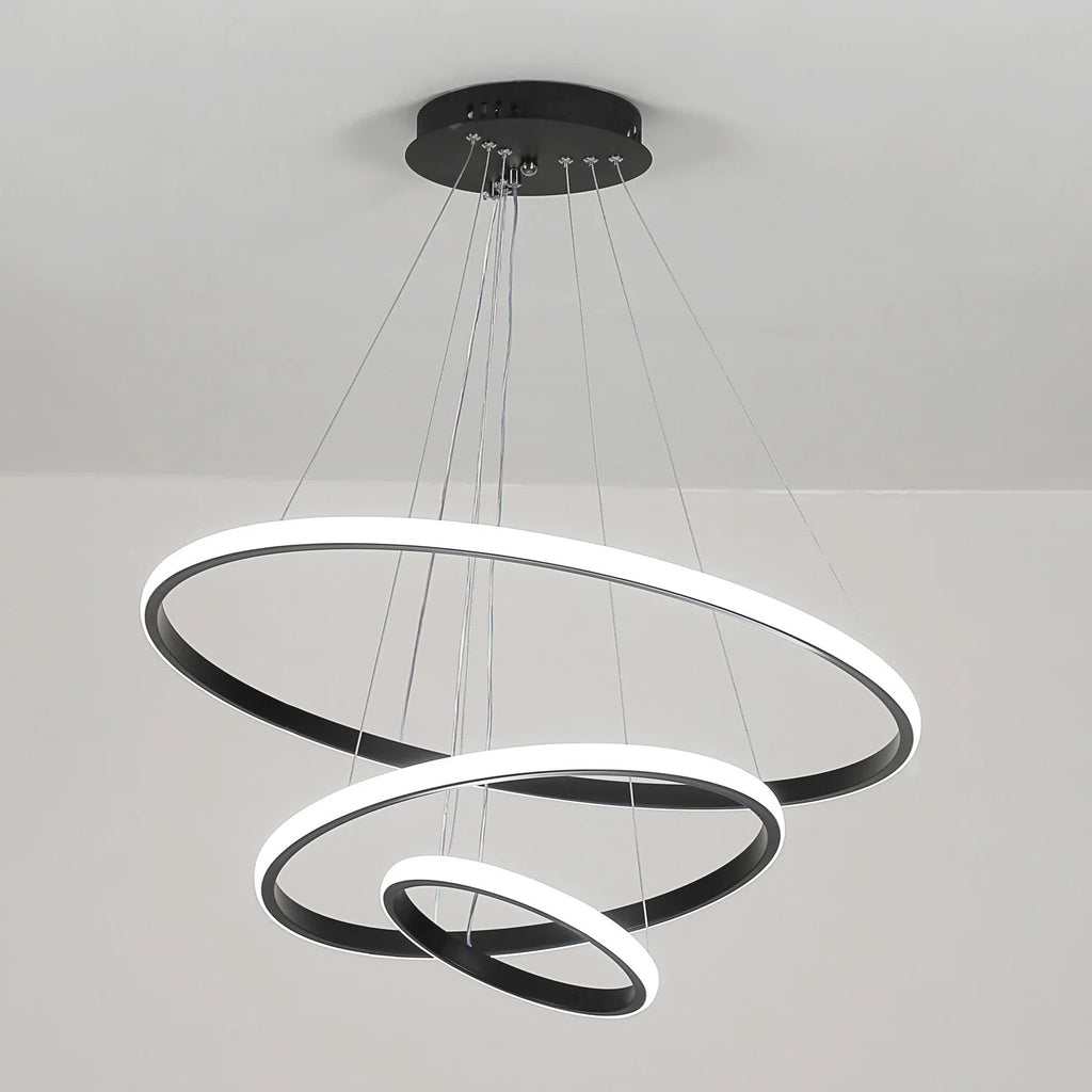 LumaHalo™ – Modern Spiral LED Chandelier