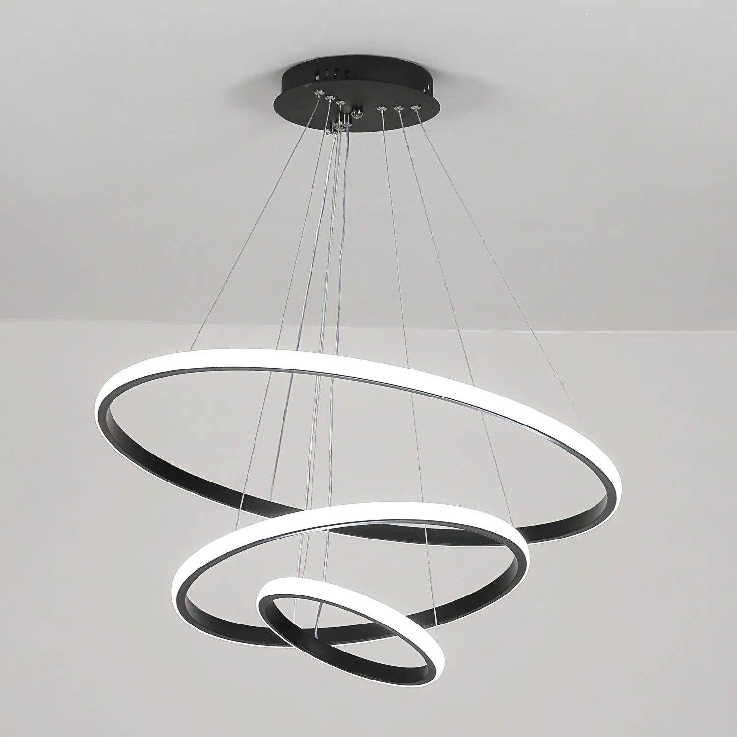 LumaHalo™ – Modern Spiral LED Chandelier