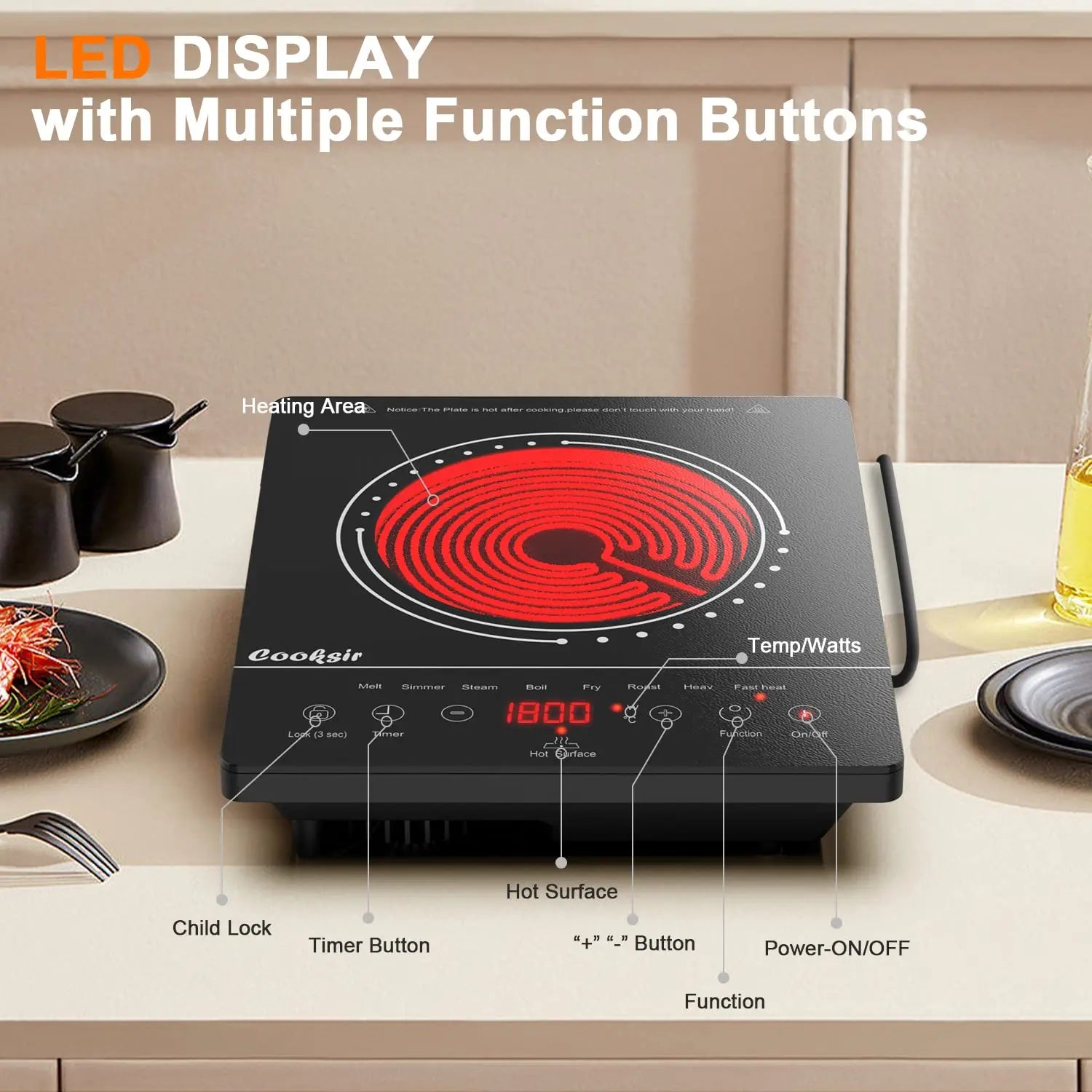 Cooksi™ Portable Induction Hob