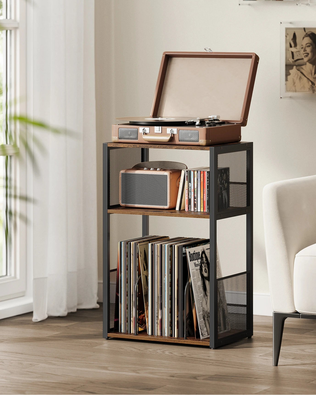 RetroVibe™ Vinyl Record Stand