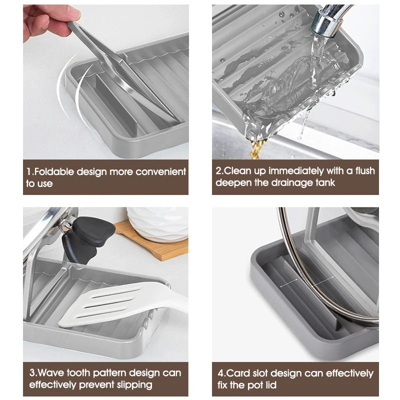 NeatRest™ Lid & Utensil Holder