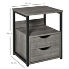 NordicEdge™ Industrial Bedside Table