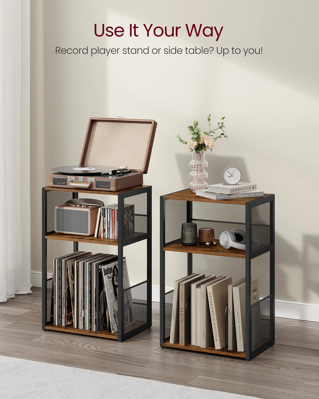 RetroVibe™ Vinyl Record Stand