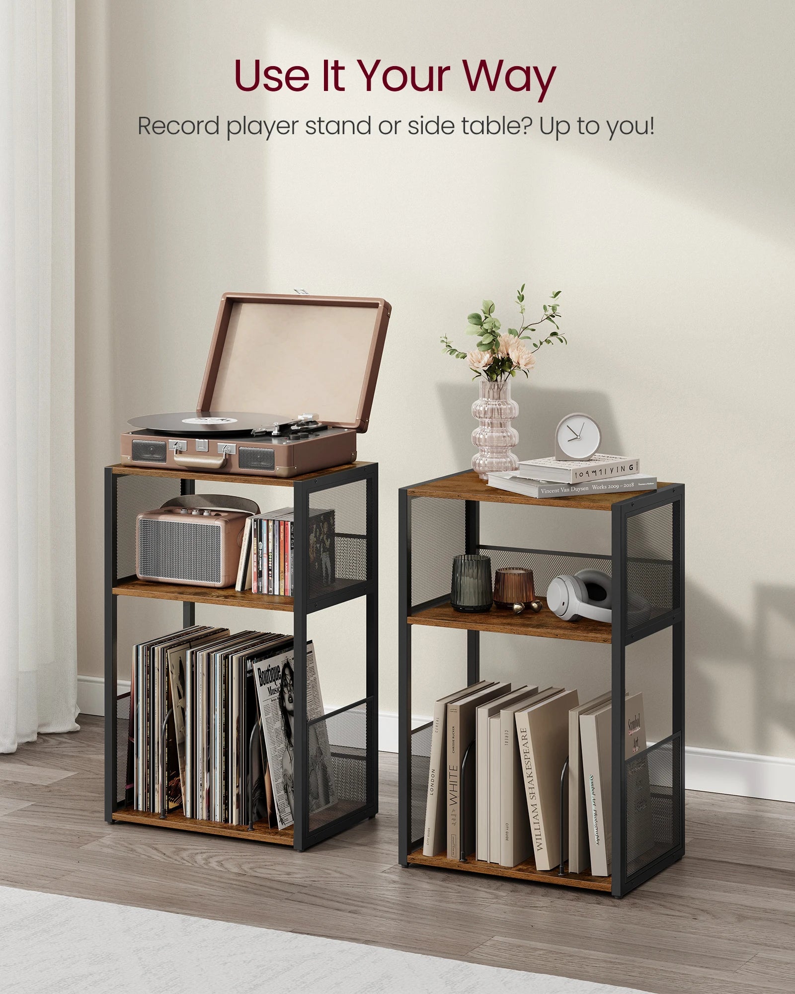 RetroVibe™ Vinyl Record Stand