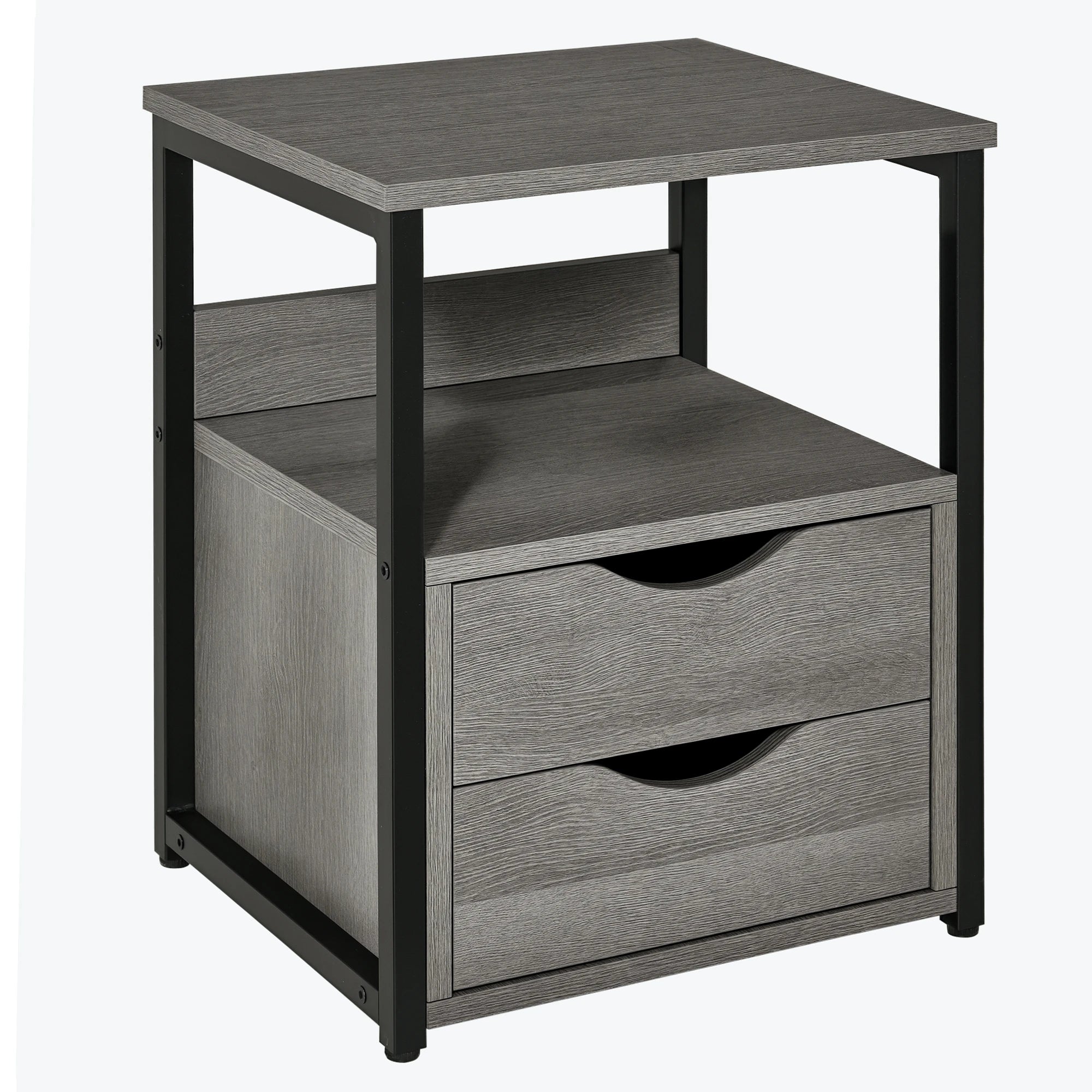 NordicEdge™ Industrial Bedside Table