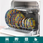 VibrantVista™ Mediterranean Dinnerware Set