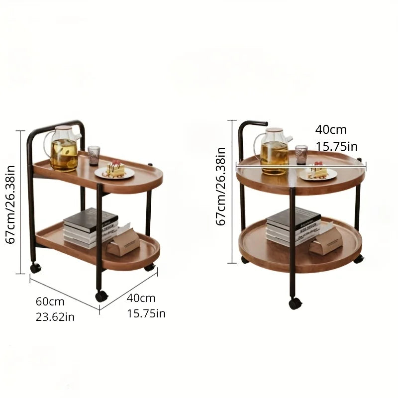 ElegantRound™ – Rolling Side Table