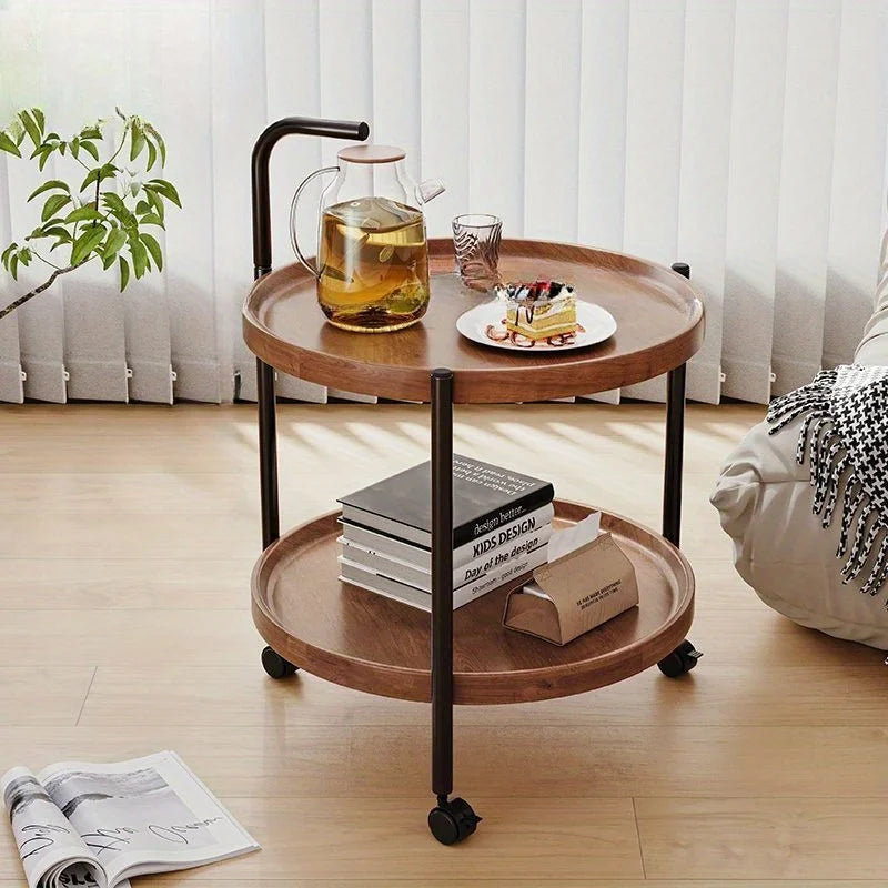 ElegantRound™ – Rolling Side Table