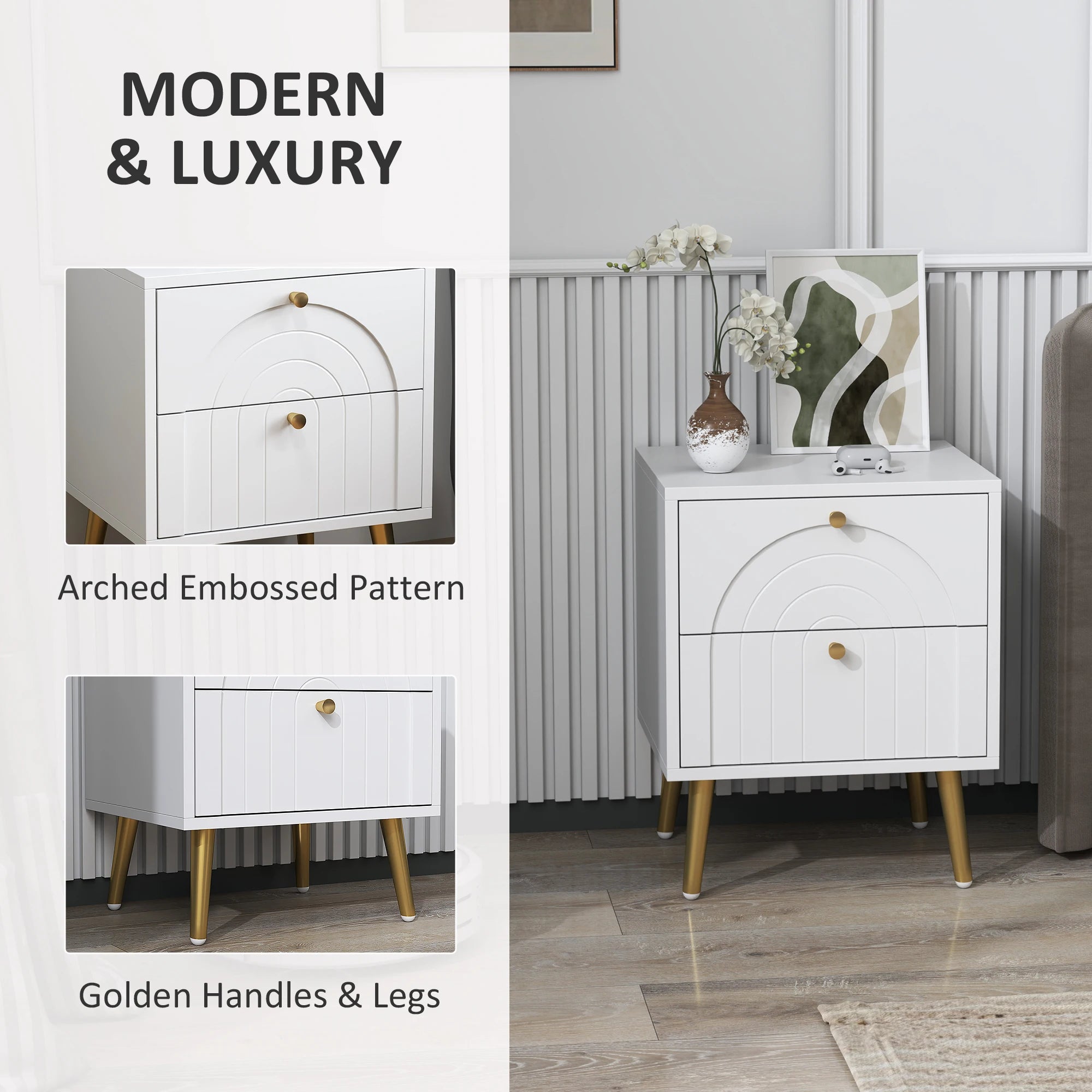 Aurora Bedside Table